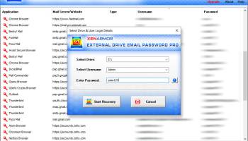 External Drive Email Password Pro screenshot