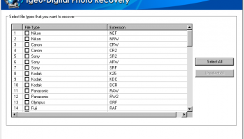 IGEO DIGITAL PHOTO RECOVERY SOFTWARE screenshot