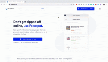 Fakespot for Chrome screenshot