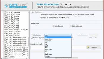 Softaken MSG Attachment Extractor screenshot