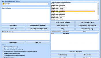 Automatic Backup To USB Software screenshot