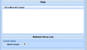 Format SD Card Or MicroSD Card Software screenshot