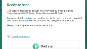 Kaspersky XoristDecryptor screenshot