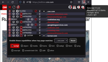 NoScript screenshot