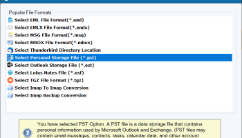 FixVare PST to MHTML Converter screenshot