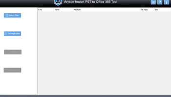 Aryson Import PST to Office 365 Tool screenshot