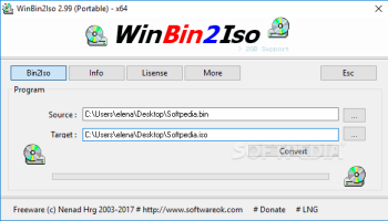 WinBin2Iso Portable screenshot