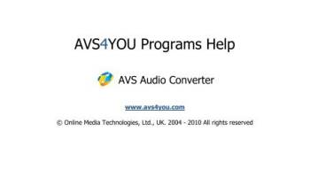 AVS Audio Converter screenshot