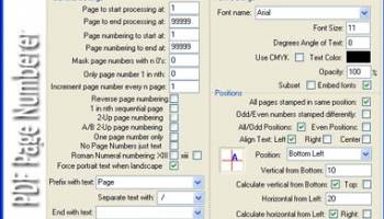 PDF Page Numberer Batch screenshot