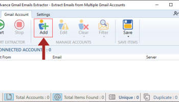 Advanced Gmail Email Extractor screenshot