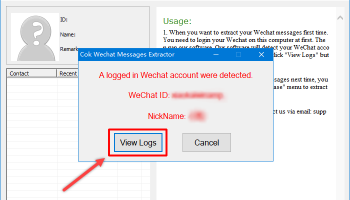 Cok Wechat Messages Extractor screenshot