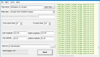 Google Satellite Maps Downloader screenshot