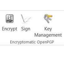 Encryptomatic OpenPGP for MS Outlook screenshot