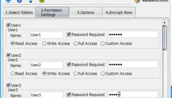 KakaSoft Shared Folder Protector screenshot