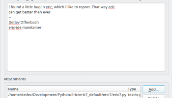 Eric IDE screenshot