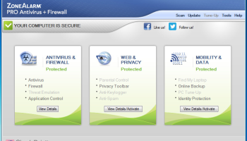 ZoneAlarm Pro Antivirus + Firewall  2016 screenshot