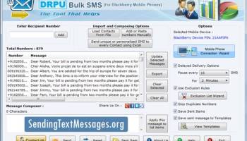 Blackberry Text Messaging Software screenshot