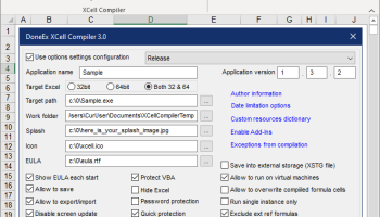 DoneEx XCell Compiler screenshot