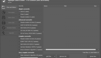 ByebyeData Eraser Pro for Home Edition screenshot