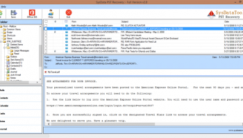 SysData Recover Outlook PST File screenshot