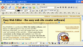 Easy Web Editor website creator screenshot