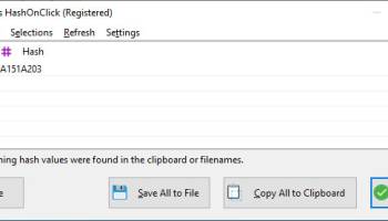 HashOnClick screenshot
