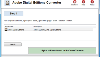 Adobe Digital Editions Converter screenshot