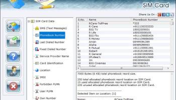 SIM Card SMS Rescue Software screenshot