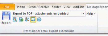 MessageExport for Outlook screenshot