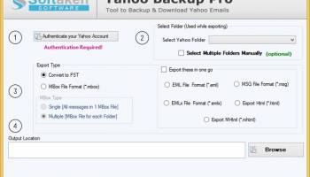 Softaken Yahoo Backup screenshot