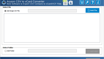 Aryson CSV to vCard Converter screenshot