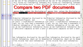 VeryUtils PDF Comparer screenshot