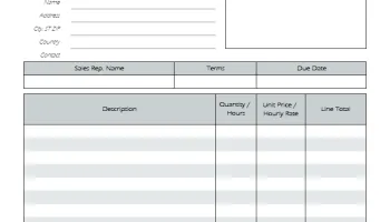 Excel Invoice Template screenshot