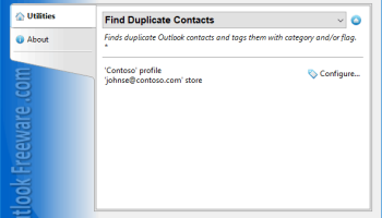 Find Duplicate Contacts for Outlook screenshot