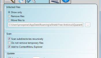 eShield Free Antivirus screenshot