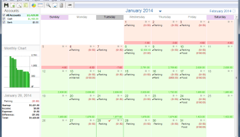 Money Calendar screenshot