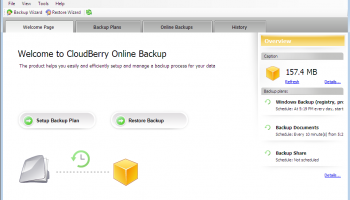 CloudBerry Online Backup screenshot