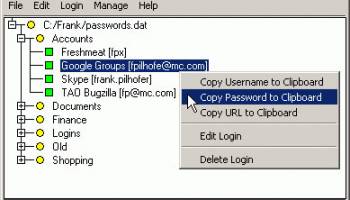 Password Gorilla 64-bit screenshot