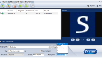 ThunderSoft Reverse GIF Maker screenshot