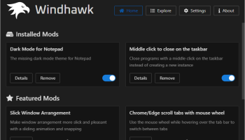 Windhawk screenshot