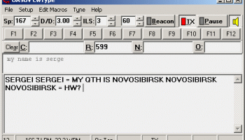 CwType morse terminal screenshot