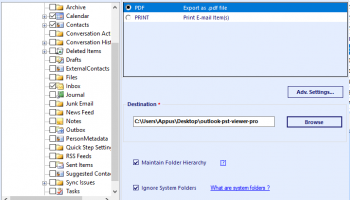 Outlook PST Viewer Pro+ screenshot