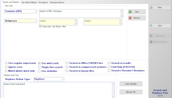 Multiple Search and Replace screenshot