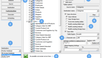 DBConvert for Firebird and MS SQL screenshot