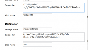 FromAzureBlobToAzureBlob screenshot