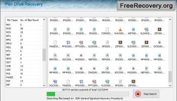 Pen Drive File Retrieval Software screenshot