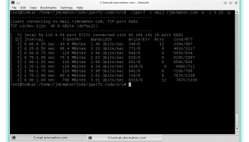 Iperf screenshot