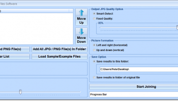 Join JPG and PNG Files Software screenshot