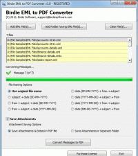 Convert EML to PDF screenshot