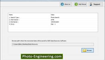 Digital Photo Recovery Tool screenshot